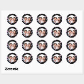 Butterfly/foto Ronde Sticker (Vel)