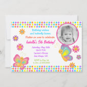 Butterfly Fotodag Uitnodiging (Voorkant)