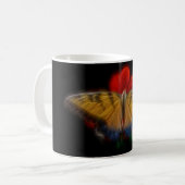 Butterfly Fractal Tiger Swallowtail Koffiemok (Voorkant links)