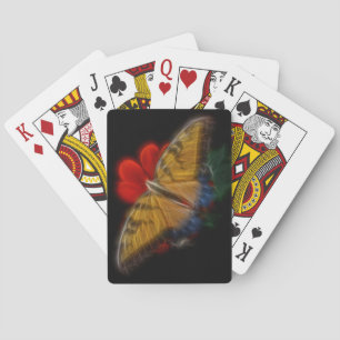 Butterfly Fractal Tiger Swallowtail Pokerkaarten