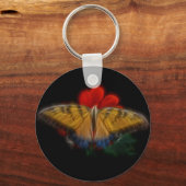 Butterfly Fractal Tiger Swallowtail Sleutelhanger (Voorkant)
