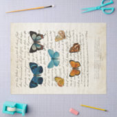 Butterfly  Frans Script  ontkoppeling Tissuepapier (Craft)