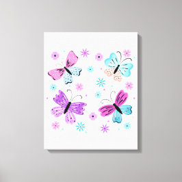 Butterfly Friends Canvas Afdruk