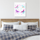 Butterfly Friends Canvas Afdruk (Insitu (Slaapkamer))