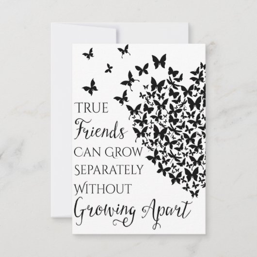 Butterfly Friendship Heart Bedankkaart (Voorkant)