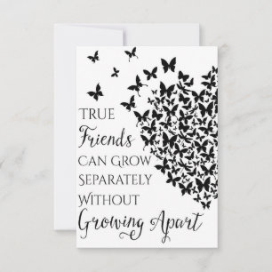 Butterfly Friendship Heart Bedankkaart