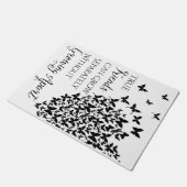 Butterfly Friendship Heart Deurmat (Schuin)