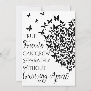 Butterfly Friendship Heart Kaart