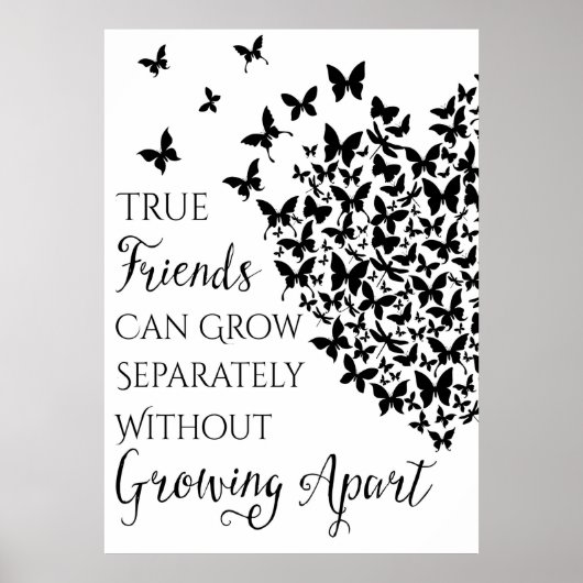 Butterfly Friendship Heart Poster (Voorkant)