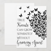 Butterfly Friendship Heart Save The Date (Voorkant / Achterkant)
