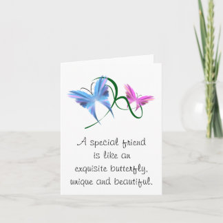 Butterfly Friendship Notecard Kaart