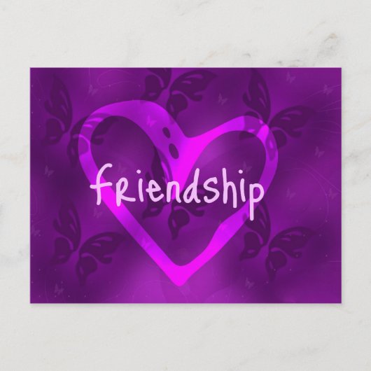 Butterfly Friendship Postage Briefkaart (Voorkant)