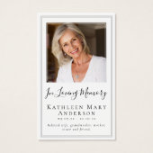 Butterfly Funeral Memorial Prayer Kaart (Voorkant)