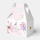 Butterfly Gable Box Garden Florence Baby Birthday Bedankdoosjes (Voorkant Zijde)