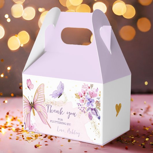 Butterfly Gable Box Garden Florence Baby Birthday Bedankdoosjes