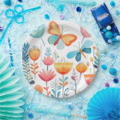 Butterfly Garden 1 Papieren Bordje (Feest)