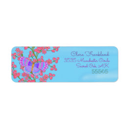 Butterfly Garden 3D Whimsey Etiket
