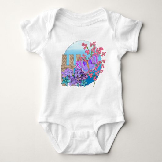 Butterfly Garden 3D Whimsey Romper (Voorkant)