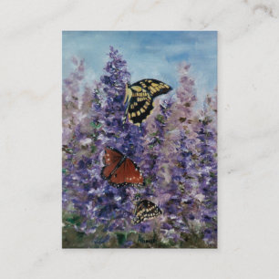 Butterfly Garden Art Card Visitekaartje