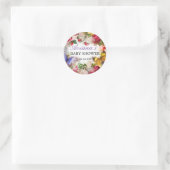 Butterfly Garden Baby shower Envelope Seal Ronde Sticker (Tas)