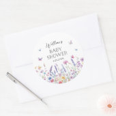 Butterfly Garden Baby Shower Favor Stickers (Envelop)