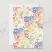 Butterfly Garden Baby shower Invitation Kaart (Achterkant)