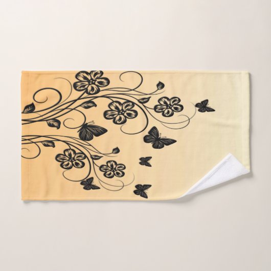 Butterfly Garden Bad Handdoek (Handdoek)