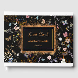 Butterfly Garden Black Wedding Gastenboek