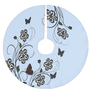 Butterfly Garden Blue Kerstboom Rok
