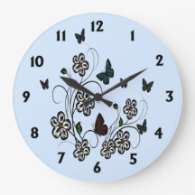 Butterfly Garden Blue met zwarte cijfers