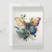 butterfly Garden Bridal Shower Kaart (Achterkant)