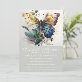 butterfly Garden Bridal Shower Kaart