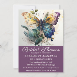 butterfly Garden Bridal Shower Kaart