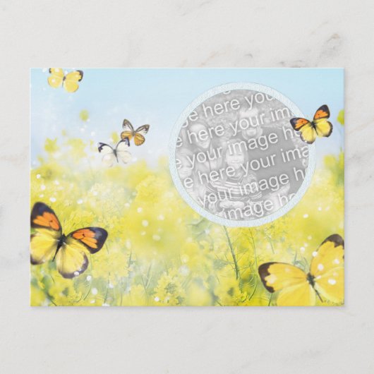 Butterfly Garden Briefkaart (Voorkant)
