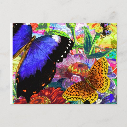 Butterfly Garden Briefkaart (Voorkant)