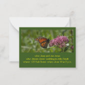 Butterfly Garden Bruids Douche Uitnodiging (Achterkant)