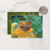 Butterfly Garden Bruids Douche Uitnodiging (Voorkant / Achterkant in situ)