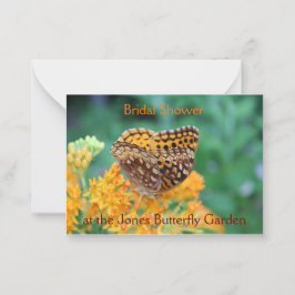 Butterfly Garden Bruids Douche Uitnodiging