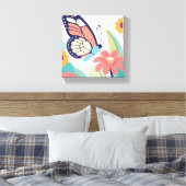 Butterfly Garden Canvas Afdruk (Insitu (Slaapkamer))