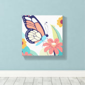 Butterfly Garden Canvas Afdruk (Insitu (Houten vloer))