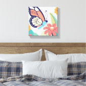 Butterfly Garden Canvas Afdruk (Insitu (Slaapkamer))