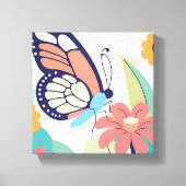 Butterfly Garden Canvas Afdruk (Voorkant)