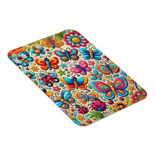 Butterfly Garden Cartoon Magneet (Rechterzijde)