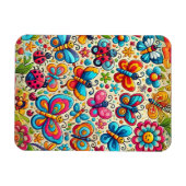 Butterfly Garden Cartoon Magneet (Horizontaal)