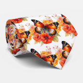 Butterfly Garden Elegant Patroon Stropdas (Opgerold)