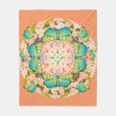 Butterfly Garden Fleece Deken (Voorkant)