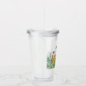 Butterfly Garden Flowers gepersonaliseerd Acryl Drinkbeker (Rechts)