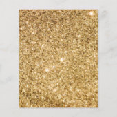 Butterfly Garden Gold Baby Name Shower Game (Achterkant)