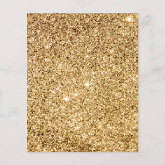 Butterfly Garden Gold Baby Name Shower Game (Achterkant)