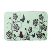 Butterfly Garden Green Badmat (Voorkant)